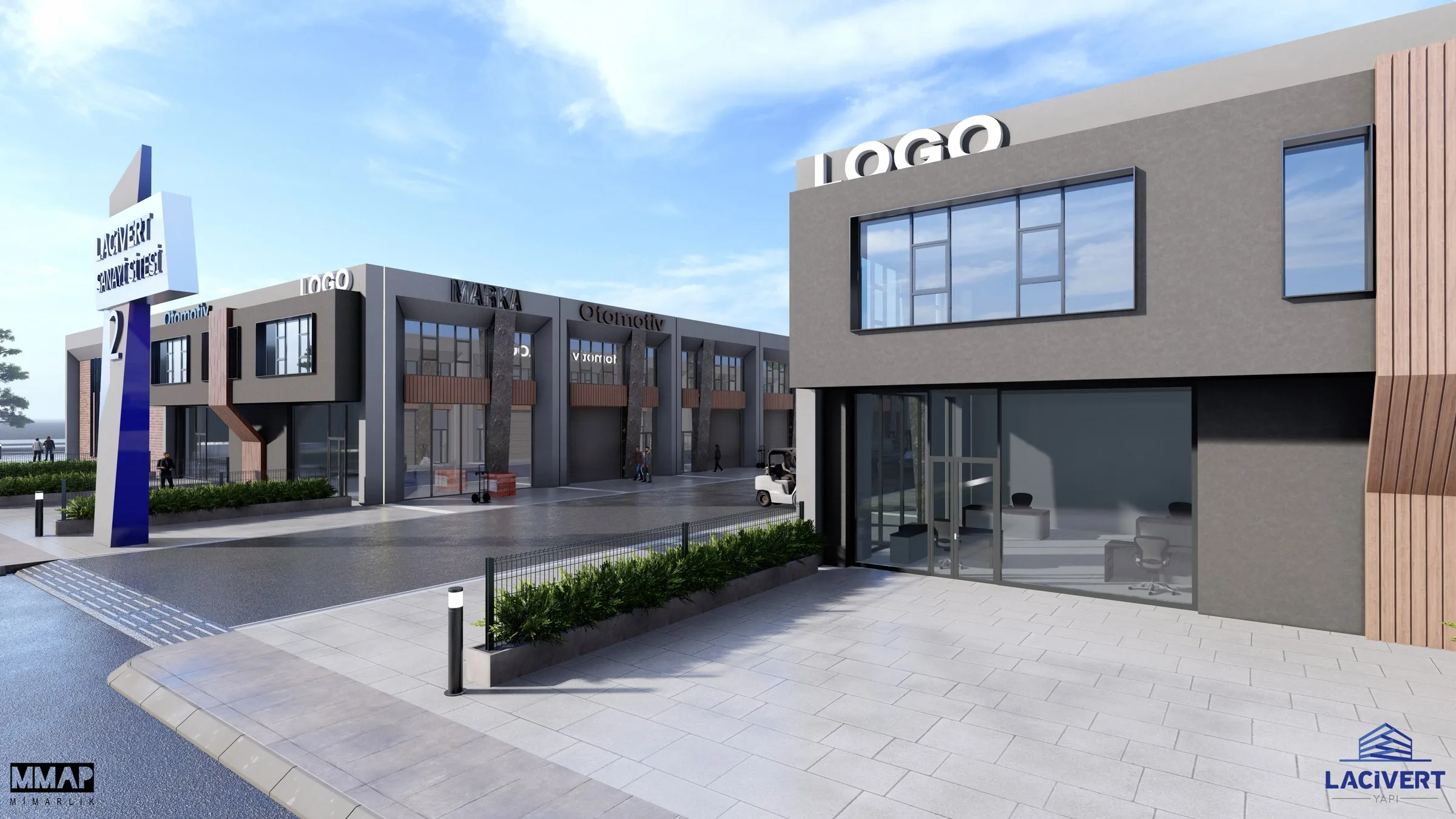 Lacivert - 2 Industrial Site